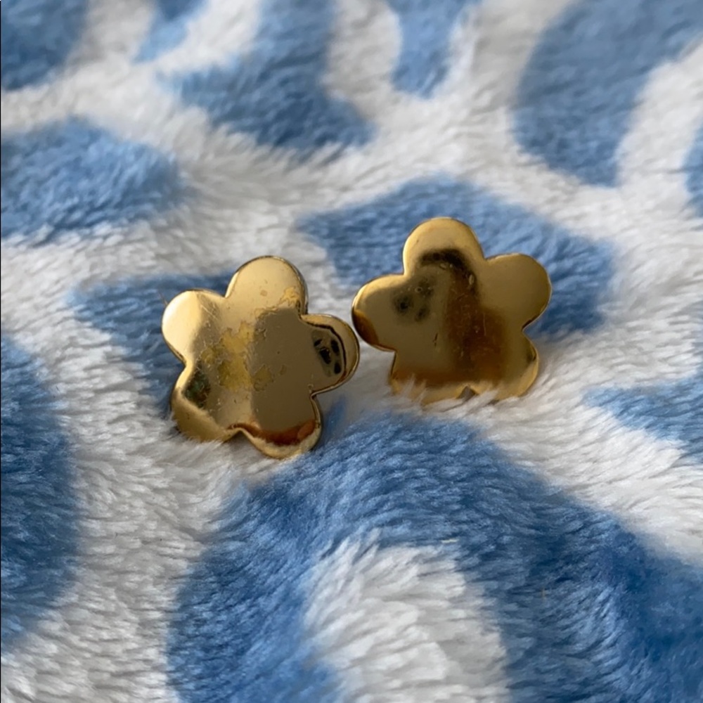 KEP Designs Gold Plated Flower Earrings